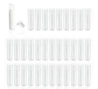RYAN 70 Pezzi Tubo Vuoto di Balsamo Labellino Tubi Vuoti per Rossetto Vuoto Rossetto Tubo per Labbra DIY di Balsamo 5 ML per Labbra DIY Ricaricabile con Cappuccio (Bianco)