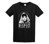 Ryan Ames Aretha Franklin Respect Iconic R&B Soul Singer Hit Song Graphic Top Printed Tee Shirt Mens T Shirt Black L