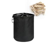 RYAN Borsa per Mollette da Bucato,Porta Mollette da Bucato con Moschettone e 20 Mollette,Borsa per Mollette con Coulisse Può Contenere 150-200 Mollette,Impermeabile e Resistente