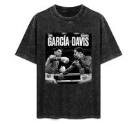 Ryan Garcia vs Gervonta Davis Boxing Men's T-Shirt Unisex Black Cotton Print Tee Shirts L