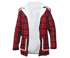 Ryan Reynolds Deadpool Wade Wilson - Giacca in cotone rosso shearling