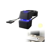 RYAN Tasto Accensione Pc Interruttore Di Alimentazione Per Computer Desktop Alimentazione Pulsante Prolunga Estensione Del Pulsante Di Alimentazione Del Pc 1.65M Con Luce Led,Biadesivo