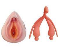 Ryanong 2 pezzi modello ginecologico femminile di manichino, modello di combinazione vulva modello utero umano, modello utero umano a grandezza naturale per lo studio e la comunicazione. ?, pelle