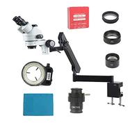 Ryanong Accessori per microscopio da laboratorio 3.5X 7X 45X 90X Zoom Simul Focale Trinoculare Stereo Microscopio 37MP 1080P Camera Articolante Braccio