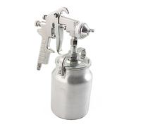Ryanong Auto Car PQ-2 Spray pneumatico 2,0 mm calibro ugello in acciaio inox, spazzola di pulizia e manuale, kit di attrezzi di ricambio per mobili auto, argento