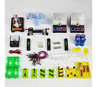 Ryanong Educational Science Model Physics Experiment Equipment Set completo di Insegnamento Esperimento Box Ottica sonora elettromagnetica Modello in lega di alluminio con banco ottico,