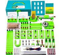 Ryanong Elettricità e Magnetismo Esplorazione Kit, Attrezzature Fisiche Set Completo di Esperimento Elettrico Box Ingresso Scuola Superiore Esame Circuito Fisica Scienza Lab Cir