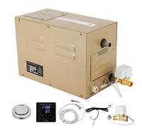 Ryanong Generatore di vapore autodrenante commerciale 6KW Sistema doccia Bagno a vapore domestico Generatore Spa 30 min a 12 ore con scarico automatico 80-120 ° F per adeguato riscaldamento dello