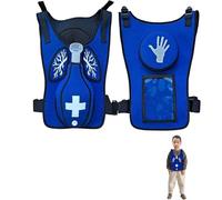 Ryanong Gilet anti-soffocamento per simulazione di ostruzione delle vie aeree, modello indossabile di primo soccorso CPR con schiaffo posteriore per simulare auto-salvataggio, dimostrazioni di