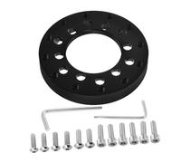 Ryanong Kit adattatore per volante da 70 mm per G27 G920 nero bullone mozzo ruota facile da installare piastra ruota auto da corsa