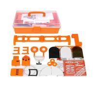 Ryanong Kit di apprendimento del circuito elettrico, Junior High Physics Optics Experiment Set Geometrico Ottica Rifrazione Rifrazione Materiale PP Set Completo 36x22x13cm