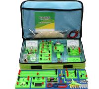 Ryanong Kit per esperimenti di fisica, attrezzatura da laboratorio di elettricità, scatola elettromagnetica per esperimenti per studenti, circuito di laboratorio di scienze di fisica