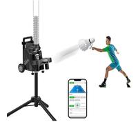 Ryanong Lanciatore automatico per volano da badminton, macchina da servizio regolabile per allenamento indoor outdoor, altezza e angolo regolabili
