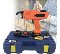 Ryanong Legatrice elettrica per cemento armato, batteria al litio da 12 V, 9000 mAh, completamente automatica, per reti da 8-34 mm, ideale per reti di riscaldamento in calcestruzzo e pavimento (2 x