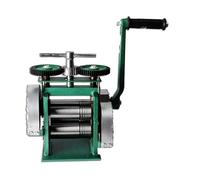Ryanong Macchina per laminatoio manuale: rullo da 3 pollici, combinazione manuale, macchina appiattita, strumento e attrezzature fai da te per gioielli, ingranaggi - colore blu, alta professionalità
