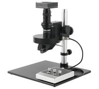 Ryanong Microscopio Osservazione 4K 2K 1080P HDMI Video Industriale Macchina Fotografica Microscopio di Misurazione 2D 3D 120X Zoom C-Mount Lens Rotazione Elettrica 360 °