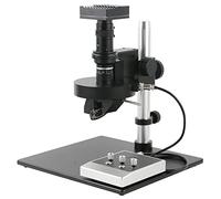 Ryanong Microscopio Osservazione 4K 8MP HDMI Video Microscopio Misurazione Camera Set + Automatico Motorizzato 360 Gradi Rotazione 2_D 3_D 0.6X-5X Stereo 200X Lens