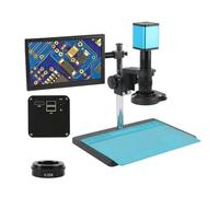 Ryanong Microscopio Osservazione Autofocus IMX307 HDMI USB Video Auto Focus Industria Microscopio Fotocamera + 180X C-Mount Lens+Stand+144 LED Anello Luce+10.1 "LCD