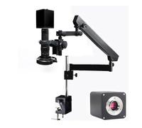 Ryanong Microscopio Osservazione IMX385 60FPS Messa a fuoco automatica HDMI WDR Video Industria C-Mount Camera Microscopio Set Articolato Stand Morsetto 0.75X Barlow Lens V2
