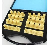 Ryanong Modello dentale didattico, modello di guida dei denti scolpito ingrandito 3X con corona e mezza radice e base, forma del dente e anatomia per insegnare il restauro dentale e maxillofacciale. ?