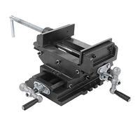 Ryanong Morsa da banco resistente, morsetto da banco, 12,7 cm, a croce, resistente, in ghisa, morsa per lavorazione del legno, morsa da banco con montaggio a croce scorrevole