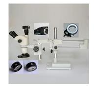 Ryanong Osservazione del microscopio 3.35x-90x Doppio Boom Stand Trinoculare Simul Testa Focale Ispezionare Stereo Zoom Microscopio+Fotocamera Usb 5MP