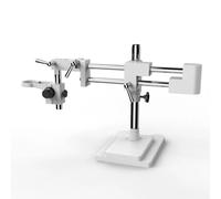 Ryanong Osservazione Microscopio Universale Doppio Braccio Supporto Sollevamento Binoculare Trioculare Stereo Zoom Microscopio Staffa 76mm Messa A Fuoco Per Laboratori Industria PCB