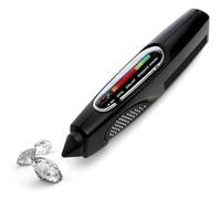 Ryanong Penna tester per diamanti, misuratore di diamanti per gioielli con schermo digitale a LED, multi-visualizzazione a 180 gradi e punta della sonda retrattile, test accurati e facili da leggere