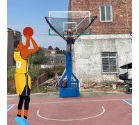 Ryanong Returner Net - Rete da basket girevole per un gioco migliorato, ideale per canestri all'aperto in piscine, cortili, ponti scolastici e scantinati
