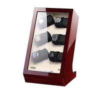 Ryanong Scatola di immagazzinaggio automatica degli orologi di legno 12+2 con schermo LCD touch screen singolo