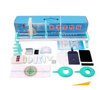 Ryanong Scatola per esperimenti ottici Set di ottica fisica Set da banco ottico Piccolo foro Imaging Banco ottico Strumenti di apprendimento ottico Attrezzature didattiche