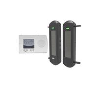 Ryanong Sistema di allarme con sensore a fascio solare, portata wireless fino a 800 metri, portata 100 metri, allarme di sicurezza domestica fai da te, alta professionalità