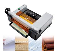 Ryanong Taglierina elettrica con pannello a griglia, resistente, spessore di taglio 4 cm, base in metallo e piedini in gomma per scuola, stamperia, artigianato in pelle