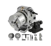 Ryanong Testa divisoria BS0 4"/100MM semi-universale con contropunta MT2 e mandrino da 4" per fresatrice CNC
