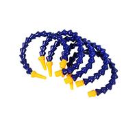 Ryanong Tubo flessibile per refrigerante dell'acqua, 5 pezzi, 300 mm, in plastica, flessibile, regolabile, per acqua, olio, refrigerante, ugello rotondo 1/4
