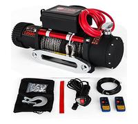 Ryanong Verricello elettrico in corda sintetica 6.123,5 kg 4X4 con telecomando 2 pezzi per camion ATV UTV
