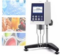Ryanong Viscosimetro rotativo digitale, tester di viscosità rotativo con schermo LCD, 3 modalità di misurazione e supporto dell'uscita dei dati, precisione ± 2% e risparmio di 50 record, per vernici e