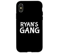 Ryan's Gang First Name Ryan Bachelor Party Wedding Custodia per iPhone X/XS