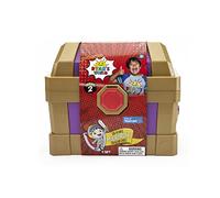 RYAN'S WORLD: Micro scrigno reale di Sir Ryan, con mini figure, veicoli e stucco, per bambini dai 3 anni in su