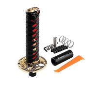 RYANSTAR Katana Samurai Sword Pomello del cambio automatico universale in metallo ponderato adatto alla maggior parte delle auto, nero