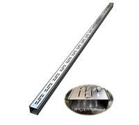 RybdaFDc Canale di drenaggio a Trincea Stretta, Canale di drenaggio in Metallo Largo 3,5/5 cm, Canale di fognatura a Portata Rapida, drenaggio for parcheggi ad Alta capacità di carico(W150*H40mm)