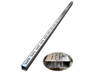 RybdaFDc Canale di drenaggio a Trincea Stretta, Canale di drenaggio in Metallo Largo 3,5/5 cm, Canale di fognatura a Portata Rapida, drenaggio for parcheggi ad Alta capacità di carico(W150*H50mm)