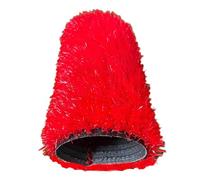 RybdaFDc Erba Artificiale con Fori di drenaggio, Tappeto in Erba Artificiale Rosso for Interni/Esterni, Erba Artificiale Colorata Lavabile for Esterni(Red1,2x20m(6.56x65.61ft))