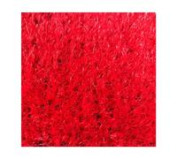 RybdaFDc Erba Sintetica realistica, Erba Artificiale con Grande Resistenza all'abrasione, Tappeto erboso Sintetico for Giardino, Balcone, Cortile(Red,2x14m(6.56x45.93ft))