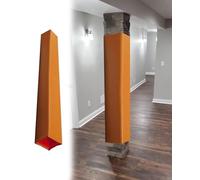 RybdaFDc Rivestimento Imbottito per palo, Protezione for Cuscino di Sicurezza for Area Giochi for Bambini, Imbottitura Antiurto for Barca, Palestra, Scuola e Calcio.(Orange,2.5"x2.5" (6x6cm))