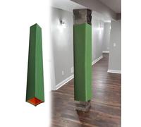 RybdaFDc Rivestimento Imbottito per palo, Protezione for Cuscino di Sicurezza for Area Giochi for Bambini, Imbottitura Antiurto for Barca, Palestra, Scuola e Calcio.(Green,5.5"x5.5" (14x14cm))