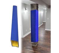 RybdaFDc Rivestimento Imbottito per palo, Protezione for Cuscino di Sicurezza for Area Giochi for Bambini, Imbottitura Antiurto for Barca, Palestra, Scuola e Calcio.(Blue,4"x4" (10x10cm))
