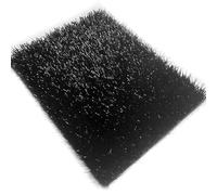 RybdaFDc Tappeto erboso Artificiale di Piccole Dimensioni, Tappeto erboso Artificiale colorato Realistico, for Giardino, Balcone, Patio, Tappeto erboso Sintetico(Black,2x2m(6.59x6.59ft))