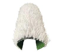 RybdaFDc Tappeto in Erba Artificiale Bianca, Erba Artificiale Colorata for Esterni, Erba Artificiale for Esterni con Fori di drenaggio(2x20m(6.56x65.61ft))