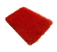 RybdaFDc Tappeto in Erba Artificiale Colorata, Erba Artificiale Lavabile for Esterni, Erba Artificiale Resistente all'abrasione con Supporto in Gomma(Red,2x7m(6.59x22.96ft))